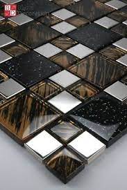 Glasmosaik Edelstahl Mosaikfliesen Mosaik Braun Schwarz Glitzereffekt 15x15cm Ebay Mosaikfliesen Glasmosaik Stein Mosaik Fliesen