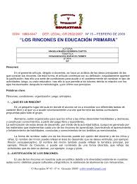 Juegos de expresión corporal utilizados. Los Rincones En Primaria Educacion Primaria Conflicto Proceso
