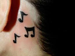 Black ink small guitar tattoos @wang.vinicius. 41 Harmonious Music Tattoo For 2013