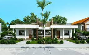 Single Story House Plan Floor Area 120 Square Meters Porch House Plans Beautiful House Plans House Designs Exterior