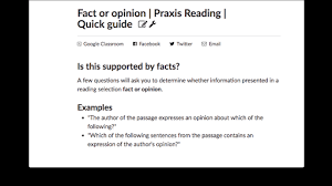 Cori graft , seer interactive: Fact Or Opinion Quick Guide Article Khan Academy