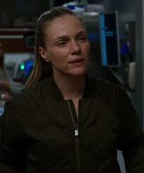 Chicago PD S08 Tracy Spiridakos Green Quilted Jacket