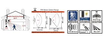 The swann ceiling alarm is a discrete alarm system designed to maximize security effectiveness in your home or business. Home Garden 105 Db Diy Pir Motion Sensor Wall Alarm With Remote Control By Msi Mace Other Home Garden