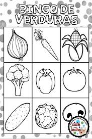 Bingo De Verduras Spanish Vegetable Bingo Spanish Vegetables Spanish Spanish Games