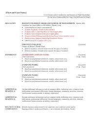 When pursuing a master of business administration, having an excellent resume can help you 2. 2nd Year Mba Resume Template