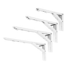 Mounting hardware is included for. 2pcs 8 10 12 14 Inch Folding Triangle Bracket Heavy Duty Steel L Shaped Storage Wall Shelf Bracket Alexnld Com