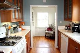 oak cabinets navy blue kitchen with oak