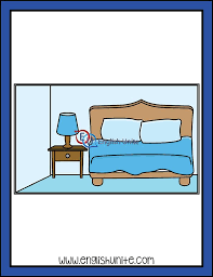 House Bedroom Clip Art Black White Bedroom