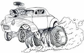 Muscle Monster Car Cartoon Art Race Car Coloring Pages Coloring Pages Cars Coloring Pages Race Car Coloring Pages Cartoon Car Drawing