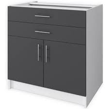 Maybe you would like to learn more about one of these? Obi Meuble Bas De Cuisine L 80 Cm Gris Mat Cdiscount Maison