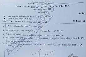 Maybe you would like to learn more about one of these? Simulare Evaluare NaÈ›ionala MatematicÄƒ 2019 Subiecte È™i Ce Trebuie SÄƒ È™tie Elevii Antena 1