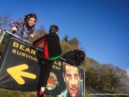 | bear uncutbear grylls is joined by an icon of the pa. Bear Grylls Family Survival Course Family Adventure Project