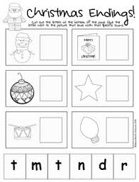 Christmas Ending Sounds Phonics Activities Elementary Activities Christmas