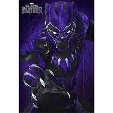 Printed on both sides, mirror image on back. Black Panther Poster Glow Poster Grossformat Jetzt Im Shop Bestellen Close Up Gmbh