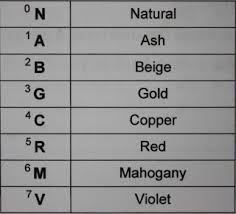 The International Hair Colour Chart Back2myroots