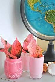 Beach Vintage Project Day Painting Glass Jars Painting Glass Jars Jar Crafts Painted Jars