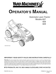 It shows the elements of the circuit as simplified shapes, as well as the power and signal links in between the gadgets. Yard Machines 607 Operator S Manual Pdf Download Manualslib