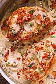 Recipe for pork chops baked in the oven with cream of mushroom soup and potatoes. Bacon And Mushroom Smothered Pork Chops Julia S Album