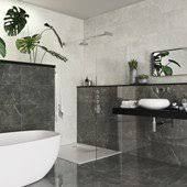 Choose pale grey for a bright and airy feel, or go dark for a luxury look. Grey Bathroom Tiles Large Contemporary Modern Porcelain Direct Tile Warehouse