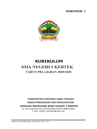 20 tahun 2003 pasal 36 ayat 1, bahwa pengembangan kurikulum. Dokumen 1 Ktsp 2019 Sma N 1 Kertek