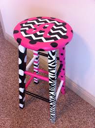 Painted wooden bar stools can add personality and style to your home. 50 Hand Painted Stools Ideas Painted Stools Painted Chairs Hand Painted Furniture