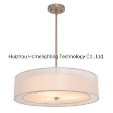 Zola led 3 lights close to ceiling lights China Jlc Fs04 Semi Flush Mount Double Drum Shade Ceiling Pendant Lighting Fixture China Ceiling Lamp Fabric Ceiling Lamps