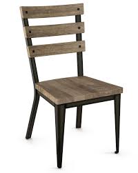 The Daxx Dining Chair Is A Classic Mixture Of Wood And Metal This Chair Can Be Used With Any Decor From Rustic To Moder Metal Chairs Metal Dining Chairs Chair