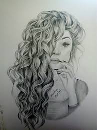 Drawing Curlyhair Art Sketch Pencildrawing Girl Portrait Magdalena Lena Drawing Curlyhair Art In 2020 How To Draw Hair Pencil Drawings Of Girls Curly Hair Drawing