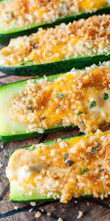 Cheesy Jalapeno Popper Stuffed Zucchini Boats Peas And Crayons Recipe Zucchini Boats Zucchini Appetizer Recipes