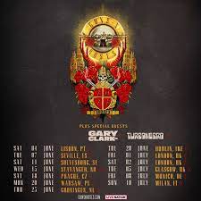 Guns n' roses have postponed the rest of their not in this lifetime tour until 2021, where they will spend the summer and fall headlining some of the country's biggest venues. Guns N Roses Tour 2022 01 07 2022 London England Vereinigtes Konigreich Concerts Metal Event Kalender