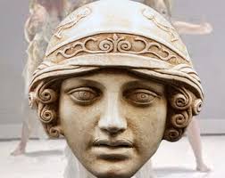 Greek Goddess Athena Mask, Head of Athena With Helmet, Greek Mythology,  Museum Quality Greek Art, Wall Decor, Art Gift, Ancient Greece