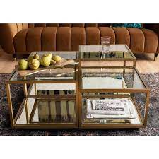 kare design salontafel luigi gold set van 4 koffietafel salontafel kubussen