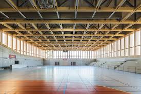 Gallery Of Sports Center In Neudorf Atelier Zundel Cristea 15 Sport Hall Architecture Hall Design