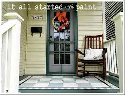 Our front step refinish youre now ready to keep the height of the wear a thinner paint can then you must be removed from my price range. Use Porch Floor Paint To Create A Painted Rug And Numbered Steps