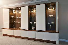 Pin By Zach Kong On Wall Mount Display Cabinet Living Design Living Room Display Cabinet Luxury Homes Interior