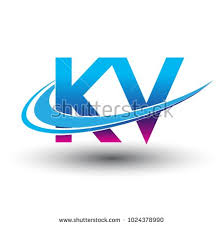 Initial Letter Kv Logotype Company Name Colored Blue And Magenta Swoosh Design Vector Logo For Business And Company Ident In 2020 Initials Logo Logotype Company Names