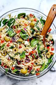 Mediterranean Orzo Salad Bobbycreekwater Easy Pasta Salad Recipe Easy Pasta Salad Spring Pasta Recipes