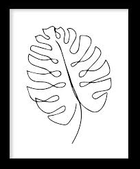 Maybe you would like to learn more about one of these? Line Drawing Monstera Leaf Framed Wall Art Wall Decor Paintings Wall Coverings Decals More