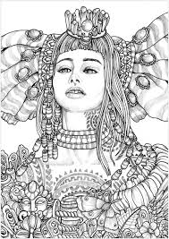 Trail of colors has designed some beautiful free coloring pages for adults that include images of leaves, flowers, dragons, aliens, butterflies, and abstract shapes. Woman Coloring Pages For Adults