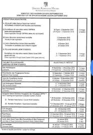 Kontrak kredit matakuliah semester genap tahun akademik 2018/2019. Siswa Ukm Kalendar Akademik Program Pengajian Facebook