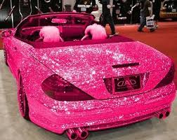 Omg Omg Omg Pink Sparkly Glitter Car Glitter Car Pink Car Girly Car