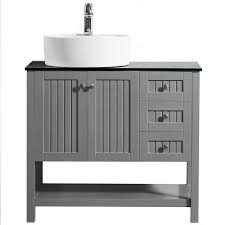 If you're concerned about sink sizes, there are more. Glass Bathroom Vanities Bath The Home Depot