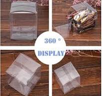 50 PCS Clear PVC Plastic Boxes, 3 x 3 x 3 inch Plastic Gift Box Square  Containers Transparent Packing Box for Party Favors, Wedding, Birthday, ...