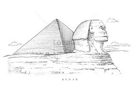 Alignment of the pyramids and controlling the shape of the pyramid. Egypt Pyramid Landscape Sketch Illustration Image Picture Free Download 401694907 Lovepik Com