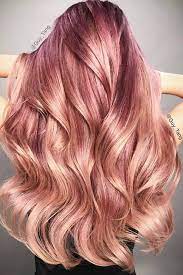 Rose Gold Jewelry Nail Polish Shoes And More Ideas How To Wear This Color Hair Styles Hair Color Rose Gold Ombre Hair Color