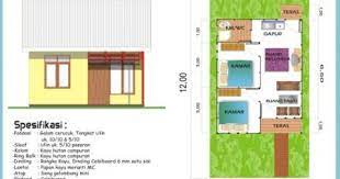 Ide denah rumah 3 kamar tidur untuk rumah minimalis: Denah Rumah Minimalis 3 Kamar Tidur Type 36 Denah Rumah Rumah Rumah Minimalis