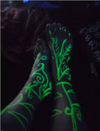 Avoid getting looked down in that fancy office that you work at. Feet Glow In The Dark Tattoos