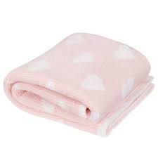 John Lewis Partners Knitted Heart Pram Baby Blanket Pink Knitted Heart Pram John Lewis Baby