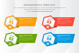 Download Flat Color Hexagon Infographics Graphic By Noory Shopper Creative Fabrica PSD Mockup Templates
