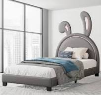 Set Tempat Tidur Kulit Kayu Kustom Huayang OEM untuk Anak-anak Tempat Tidur  Anak